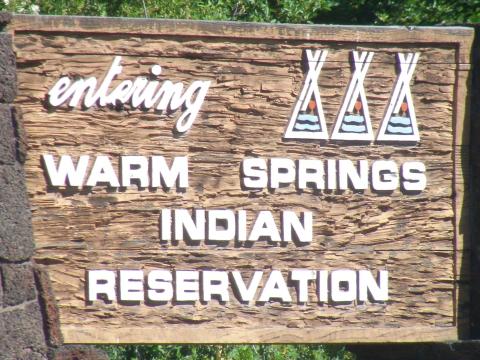 Warm Springs rez sign by Mill (2).JPG
